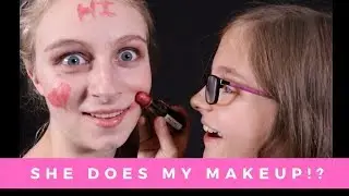 Little Sister does my makeup?! | SwanStation
