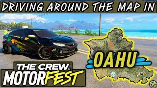Driving Around the Map in The Crew Motorfest (Oahu)