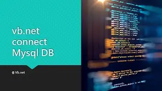 VB.net connect mysql mariadb database sample