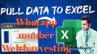 web harvesting in excel #excel # Whatapp number setting on excel#power #tools