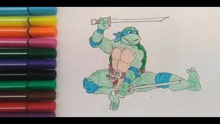 Toshbaqa Ninzya rasmini chizish 🐢 | Oson rasm chizish