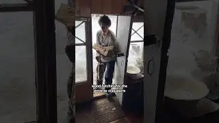 staying warm off grid - chop wood in summer, pull in for the winter