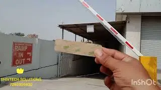 Installation of Automatic boom barrier in savan square new RANIP by Shivtech Solutions