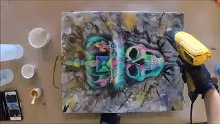 Fixing pits in resin (Skull King painting)