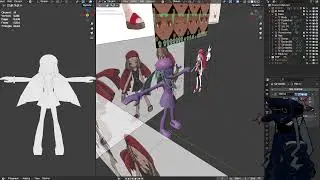 LIVE  -【3D Modeling and Animation】Anna from Shaman King in Blender