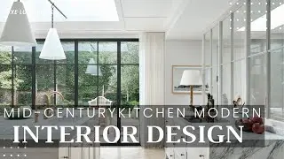 A Charming and light-filled modern interior design for mid-century house design.