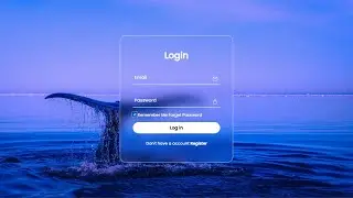 Modern login form made with only HTML & CSS - Transparent Login Form | 