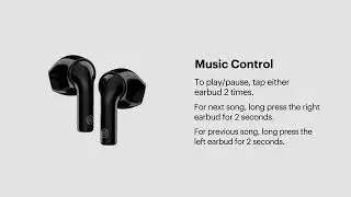 Noise Air Buds Mini: Music controls