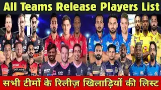 IPL 2021 : All Teams Release Players List Before IPL Mini Auction || All Teams Release Players List