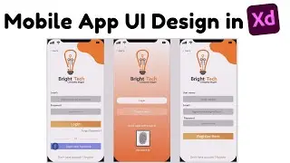 Mobile App UI Design in Adobe XD | Hindi / Urdu