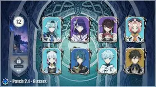 [2.1] - Genshin Impact - Abyss - Floor 12 / 9 stars - Eula / Ayaka