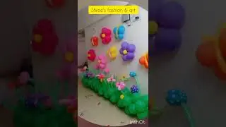 Easy Birthday balloon decoration ideas @home #shorts