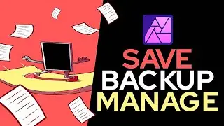 How to SAVE, Backup & Project Manage in Affinity Photo 2 iPad