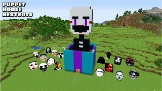 SURVIVAL PUPPET HOUSE WITH 100 NEXTBOTS in Minecraft - Gameplay - Coffin Memey