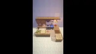 Minecraft: Simple Kitchen Design #shorts