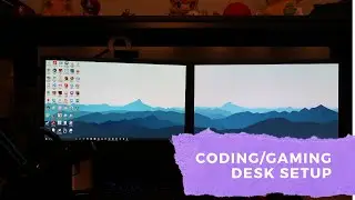 My CUSTOMIZED gaming and coding desk setup