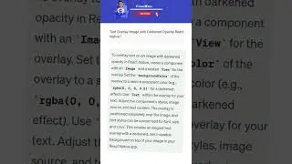 Text Overlay Image with Darkened Opacity React Native 