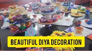 How to make Beautiful Diya Decoration at School competition