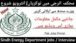 How To Apply Energy Department Jobs 2023 || Energy Department Jobs Interview 2023 @Pak Jobs Portal