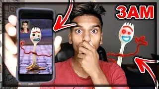 DO NOT FACETIME FORKY (FROM TOY STORY 4) WHEN SPINNING A FIDGET SPINNER AT 3AM!! *THIS IS WHY*