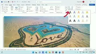 How to insert text on picture in MS Word