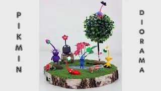 Making a PIKMIN DIORAMA! I Recycling I No clay