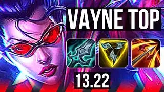 VAYNE vs URGOT (TOP) | 7/2/7, Rank 9 Vayne | KR Challenger | 13.22