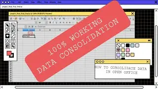 How to consolidate data in Open Office and Calc