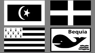 Black And White Flags (Part 1) Flag Animation