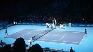 Federer vs Djokovic LIVE - Crowd View + Interview - Barclays ATP World Tour Finals 2013