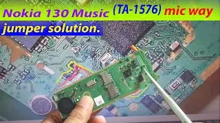 Nokia 130 Music (TA-1576) mic jumper solution / mic way.