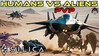SILICA RTS/FPS | Tanks & Jets Vs Alien Faction (30 Player PVP)