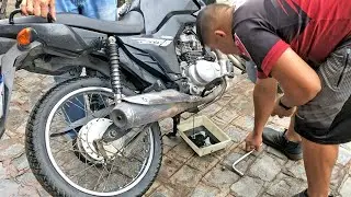 FUI NO MECÂNICO LEVAR A MOTO PRA CONSERTAR ⚙️