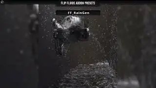 FLIP Fluids Addon for Blender - PRESETS - Rain Generator 🌧️