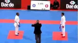 MS WKF 2012, Eliminace kumite male -60kg (Jan Milan) 2.kolo