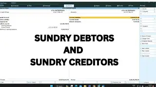 SUNDRY DEBTORS AND SUNDRY CREDITORS  PART-09