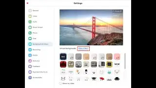 How to apply background effect and video filters in zoom!