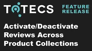Activate/Deactivate Product Reviews Across Collections of Products - TOTECS 17.00 Platform Release