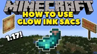 How to USE Glow Ink Sacs! Glow Item Frames, Glow Signs and More | Minecraft 1.17 Tutorials