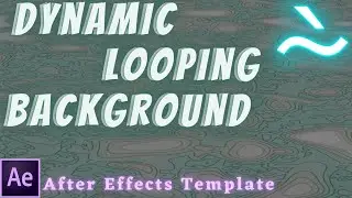 Dynamic Looping Background | Random Moving Abstract In After Effects | After Effects Template