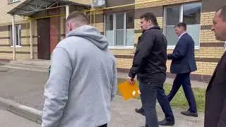 Осмотр дворовой территории в Рузе