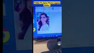 Folder Pe Apna Photo Lagana Sikhe ! #folder #mircosoft #viral #shorts