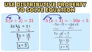 Solve Equations Involving Distributive Property (Part 1)