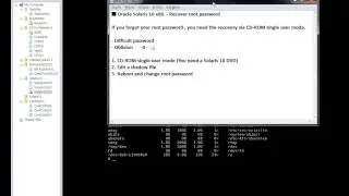 Oracle Solaris 10 x86 - Recover root password