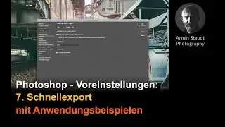 Photoshop - Voreinstellungen: 7. Schnellexport - mit Beispiel