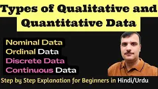 Nominal Vs Ordinal and Discrete vs Continuous Data