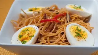 Spaghetti with Smoked Herring (Espageti ak Aransò)