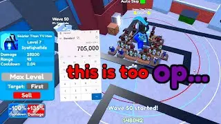 this 700k dps overpowered unit is too op... (Toilet Tower Defense)