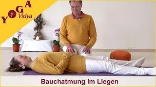Abdominal Breathing while Lying Down – Pranayama Breathing Exercise for Relaxation and Centering