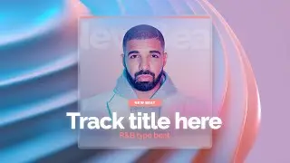 Acryl 🫧 YouTube thumbnail template | Type beat cover art Photoshop template
